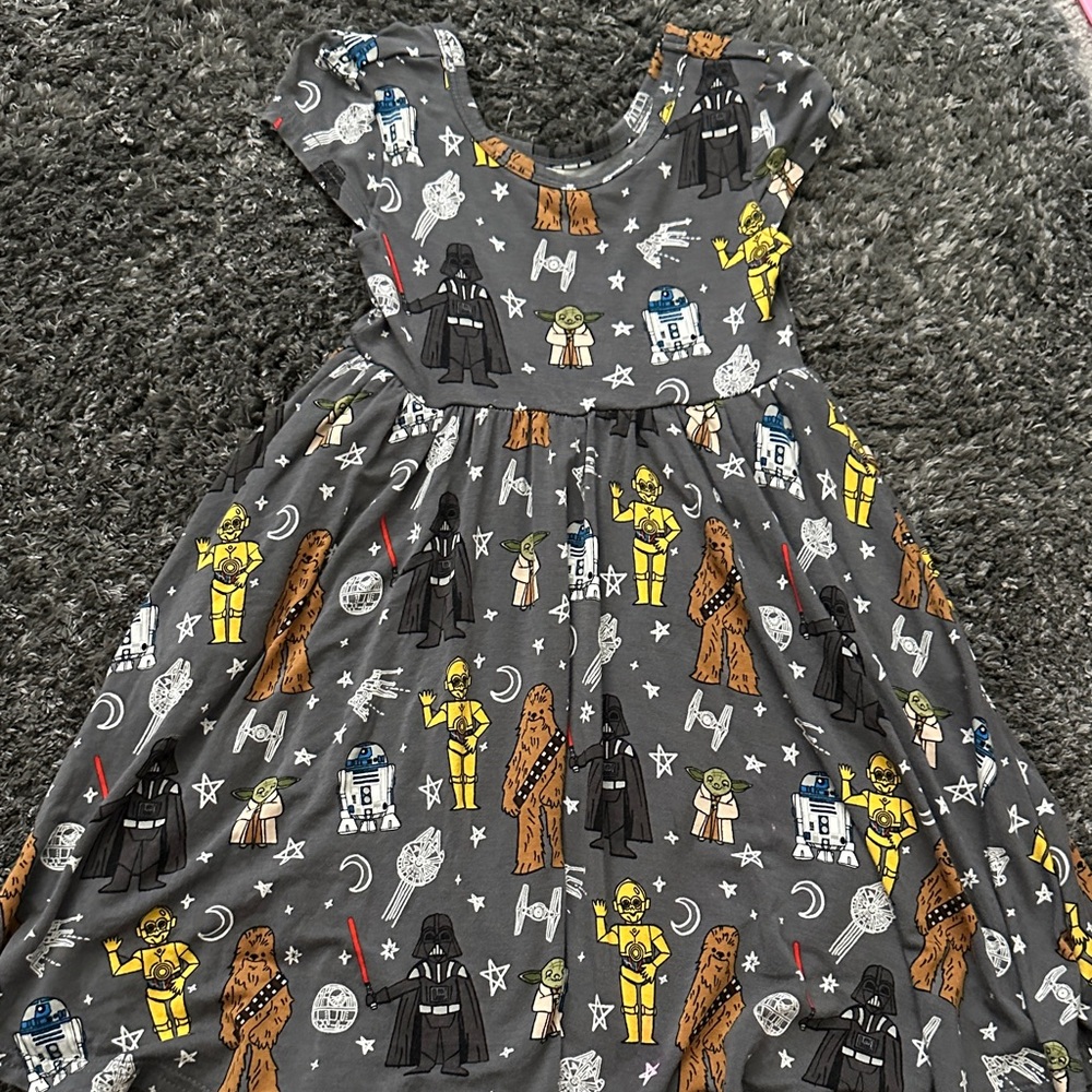 Little Sleepies Star Wars Themed Gray Dress